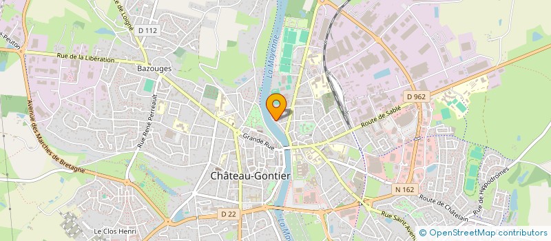 localisation de l'entreprise CANOTIKA TOURISME  CHATEAU-GONTIER-SUR-MAYENNE