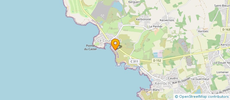 localisation de l'entreprise CANOUAN à PLOEMEUR