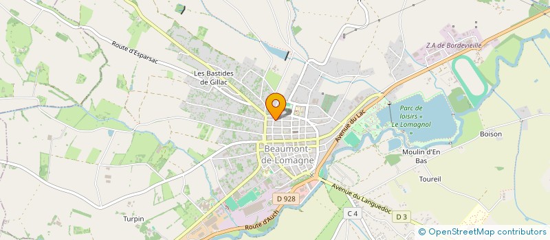 localisation de l'entreprise CANOUET ELECTRICITE ENERGIE  BEAUMONT DE LOMAGNE