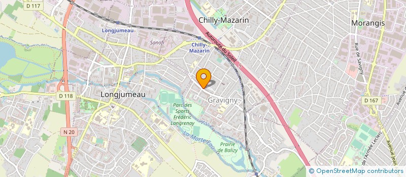 localisation de l'entreprise CANOURGUES RENE  CHILLY-MAZARIN