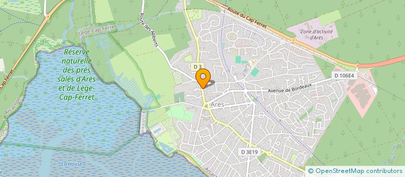 localisation de l'entreprise CANOUS  ARES