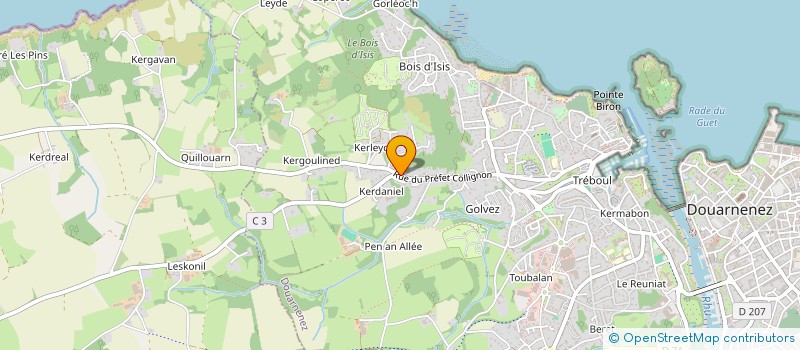 localisation de l'entreprise CANQUIZERNE  DOUARNENEZ