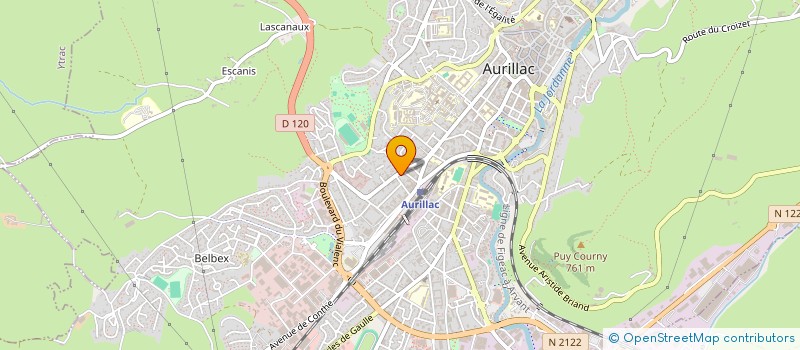 localisation de l'entreprise CANT'AL COEUR 15  AURILLAC