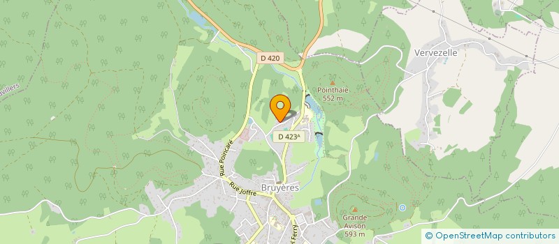 localisation de l'entreprise CANT AVISON  BRUYERES