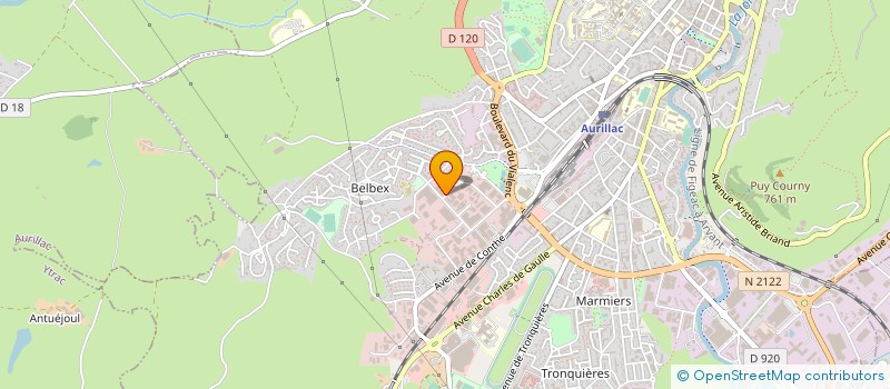 localisation de l'entreprise CANTA LA PECHE à AURILLAC