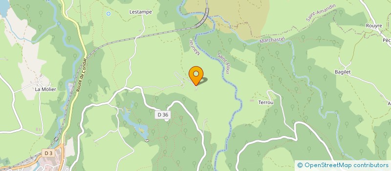 localisation de l'entreprise CANTAL CHEVAL à RIOM-ES-MONTAGNES
