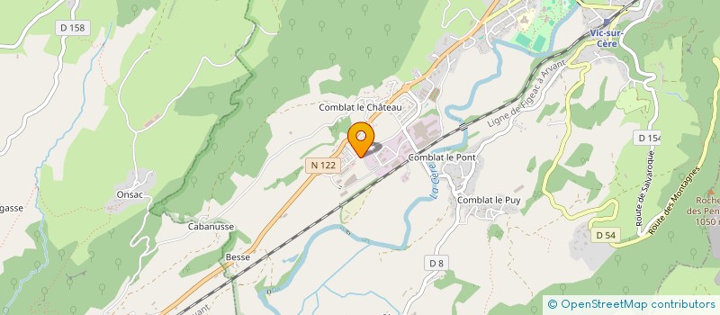 localisation de l'entreprise CANTAL CONTROLE TECHNIQUE à VIC-SUR-CERE