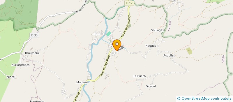 localisation de l'entreprise CANTAL ECOUTE CANCER à VELZIC