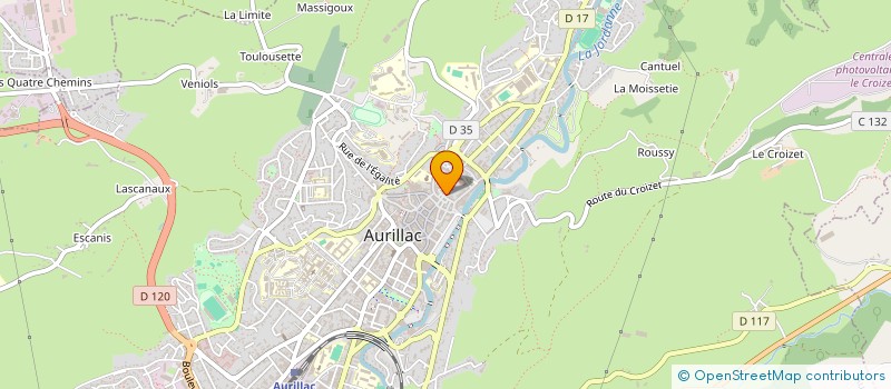 localisation de l'entreprise CANTAL ELEMENTS à AURILLAC