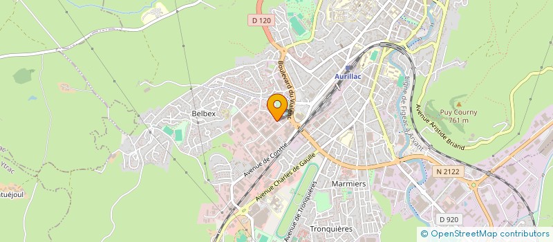 localisation de l'entreprise CANTAL ENCHERES à AURILLAC