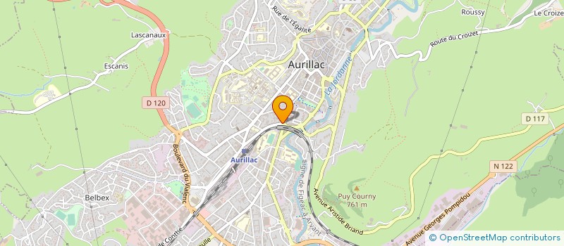 localisation de l'entreprise CANTAL EXOTIC à AURILLAC