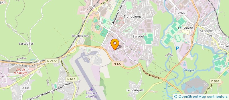 localisation de l'entreprise CANTAL EXPRESS à AURILLAC