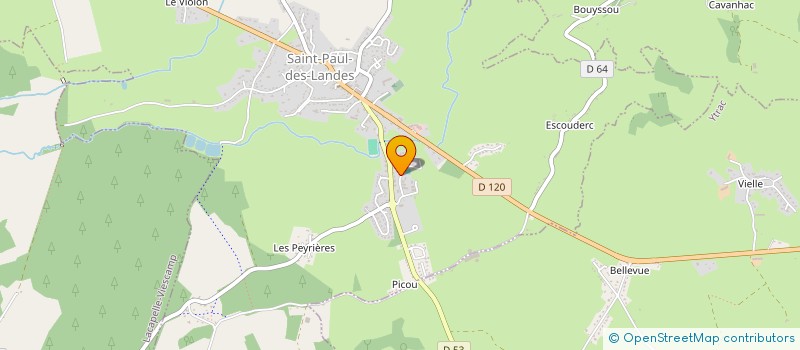 localisation de l'entreprise CANTAL FROID ROUTIER à SAINT-PAUL-DES-LANDES