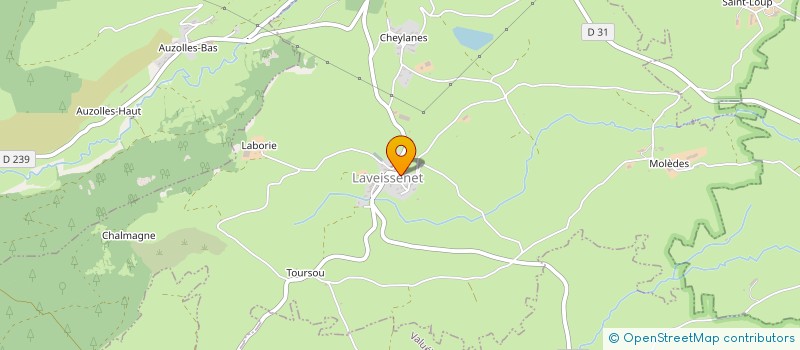 localisation de l'entreprise CANTAL'ISSIME à LAVEISSIERE