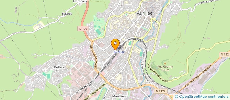 localisation de l'entreprise CANTAL LOCATION à AURILLAC