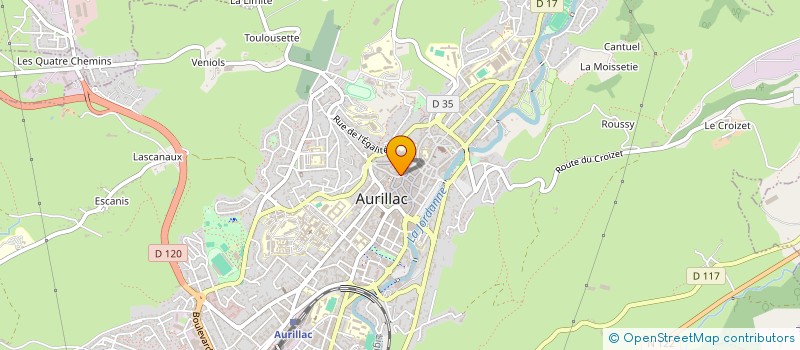 localisation de l'entreprise CANTAL LOCATION à AURILLAC
