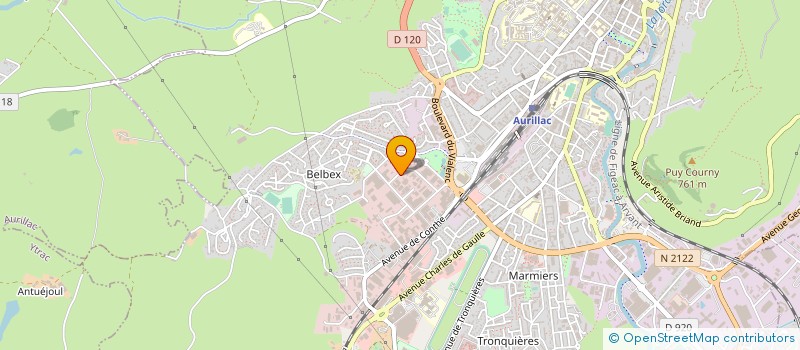 localisation de l'entreprise CANTAL PANIFICATION à AURILLAC