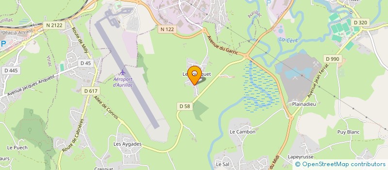localisation de l'entreprise CANTAL'RYTHME à ARPAJON-SUR-CERE