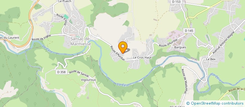localisation de l'entreprise CANTAL SPORTS CONCEPT à SANSAC-DE-MARMIESSE