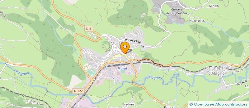 localisation de l'entreprise CANTAL TAXIS à MURAT