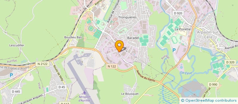 localisation de l'entreprise CANTAL TERRE D'EVENTS  AURILLAC