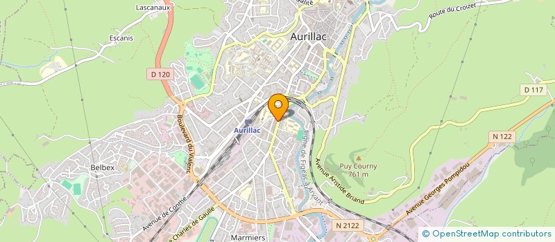 localisation de l'entreprise CANTAL TRAIL PASSION à AURILLAC