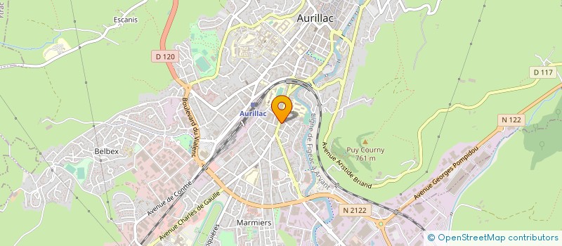 localisation de l'entreprise CANTAL VACANCES à AURILLAC