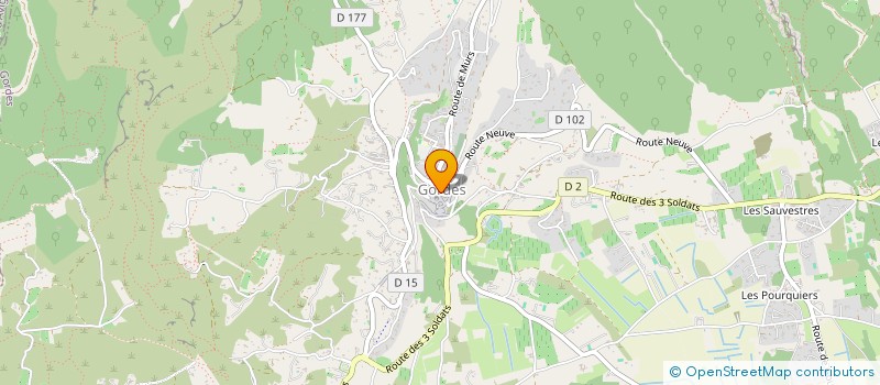 localisation de l'entreprise CANTALAURO  GORDES