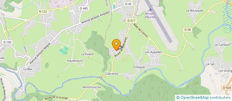 localisation de l'entreprise CANTALOISE à ARPAJON-SUR-CERE