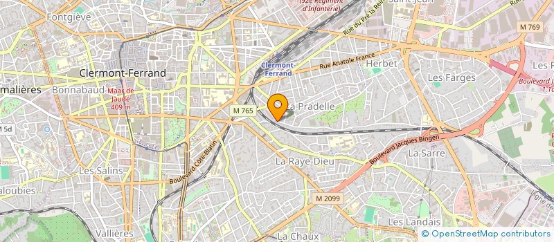 localisation de l'entreprise CANTALUME à CLERMONT-FERRAND