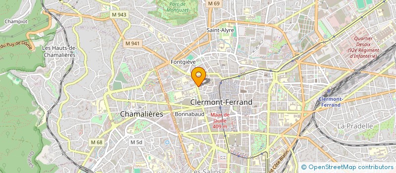 localisation de l'entreprise CANTARA - GREM  CLERMONT-FERRAND