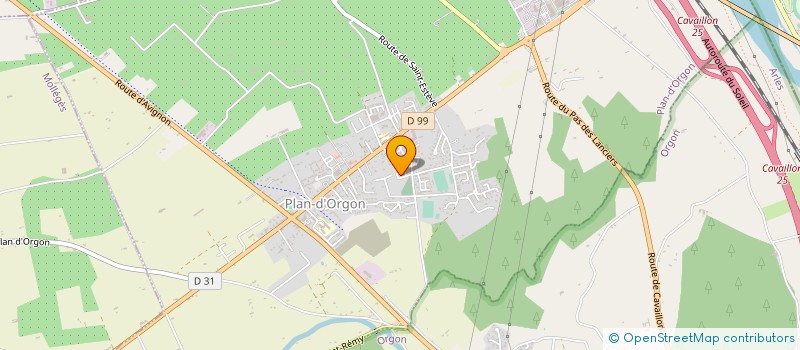 localisation de l'entreprise CANTAREL PERE ET FILS à PLAN-D'ORGON