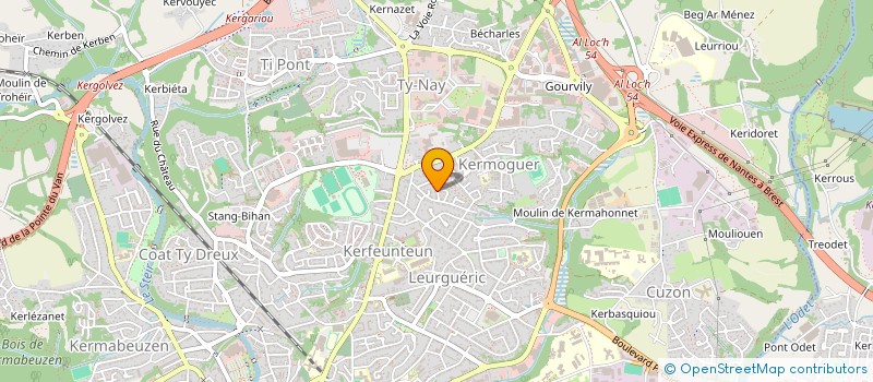 localisation de l'entreprise CANTARTE  QUIMPER