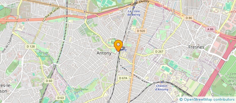 localisation de l'entreprise CANTATE à ANTONY