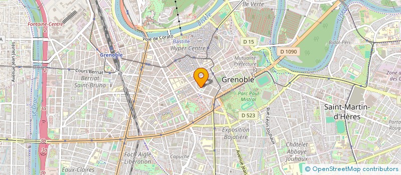 localisation de l'entreprise CANTATES à GRENOBLE