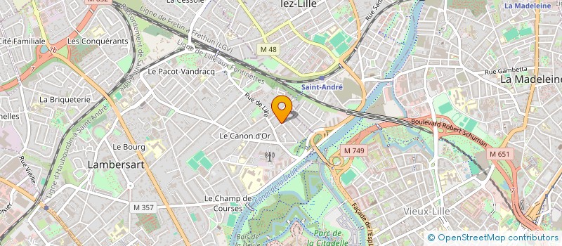 localisation de l'entreprise CANTATILLE à LAMBERSART