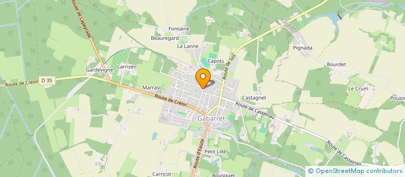 localisation de l'entreprise CANTAU SARL à GABARRET
