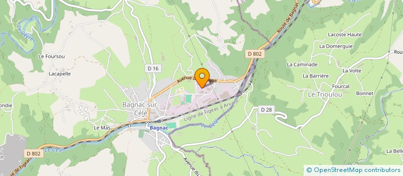 localisation de l'entreprise CANTAVEYLOT à BAGNAC-SUR-CELE