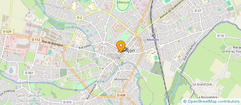 localisation de l'entreprise CANTEEN SHOP à ALENCON