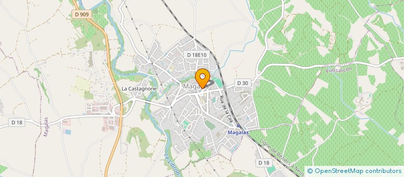 localisation de l'entreprise CANTEGRIL LAURENT  MAGALAS