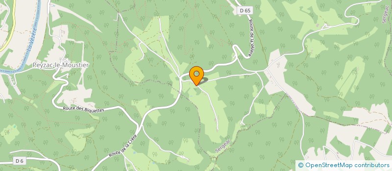 localisation de l'entreprise CANTELAUBE  SERGEAC