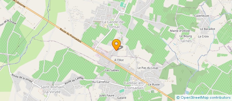 localisation de l'entreprise CANTELAUDETTE  SAINT LAURENT D'ARCE