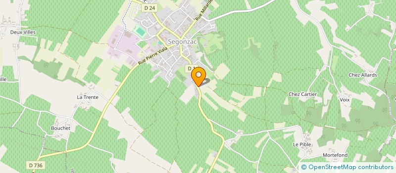 localisation de l'entreprise CANTERAYNE à SEGONZAC