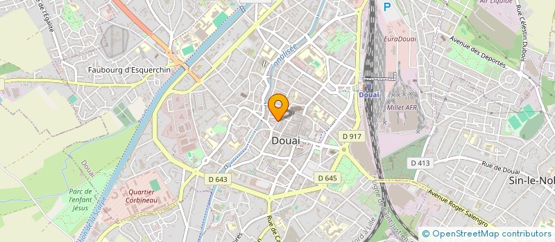 localisation de l'entreprise CANTERBURY à DOUAI