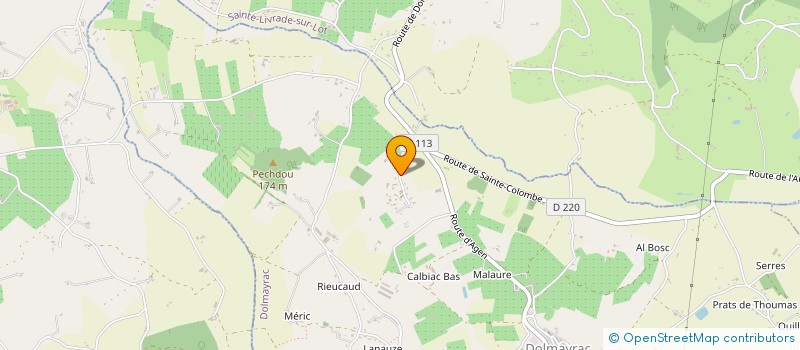 localisation de l'entreprise CANTETE 18  DOLMAYRAC