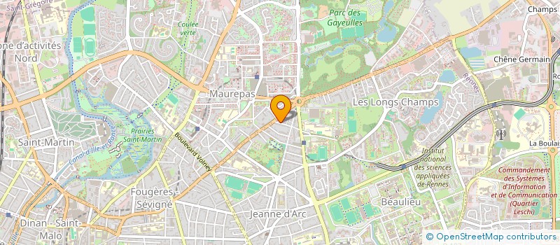 localisation de l'entreprise CANTHILENE  RENNES