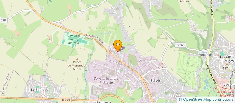 localisation de l'entreprise CANTHUS FINANCE  ONET-LE-CHATEAU