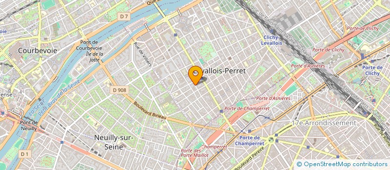 localisation de l'entreprise CANTI PARTNERS à LEVALLOIS-PERRET