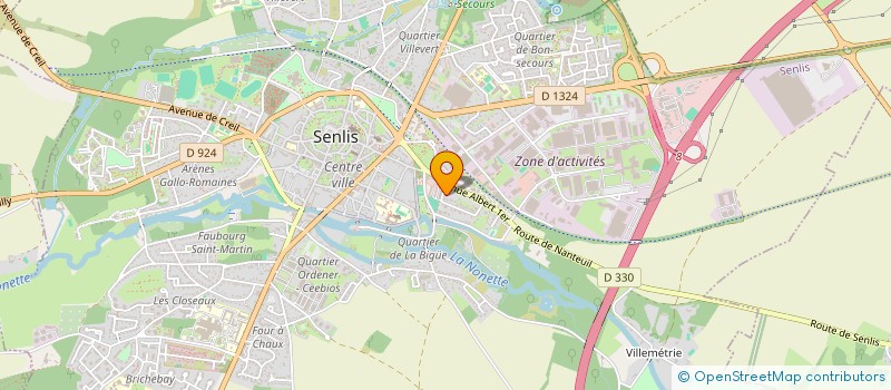 localisation de l'entreprise CANTICUM FIDEI  SENLIS