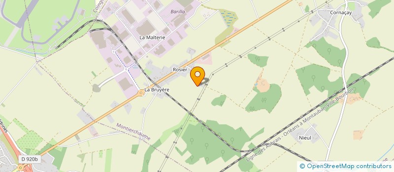 localisation de l'entreprise CANTILENA à MONTIERCHAUME